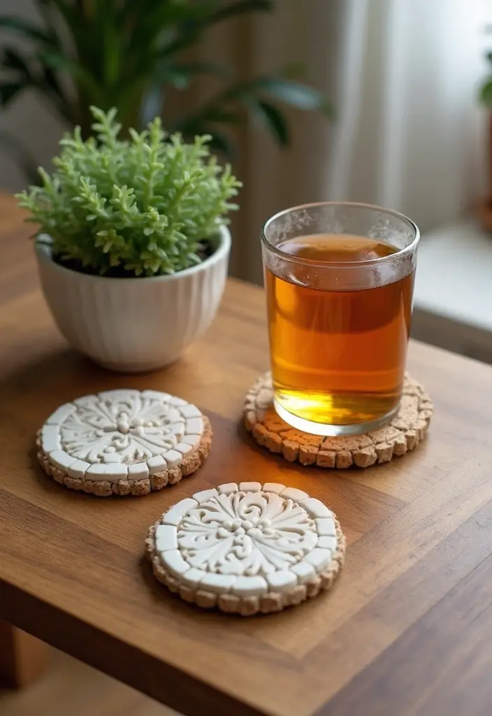 27 DIY Home Decor Projects: Creative Ideas for Stylish Homes - 14. Handmade Coasters