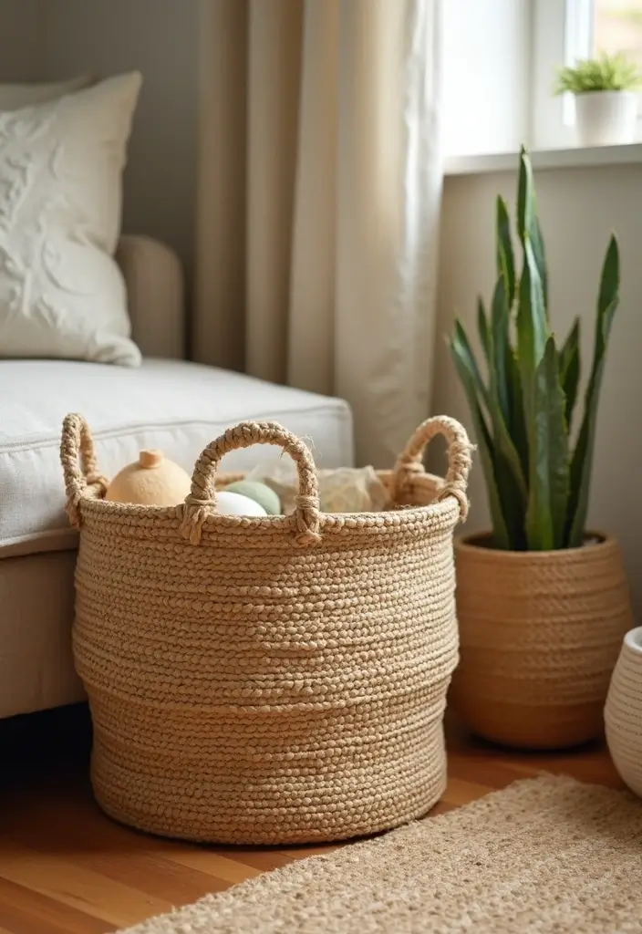 27 DIY Home Decor Projects: Creative Ideas for Stylish Homes - 16. DIY Woven Basket