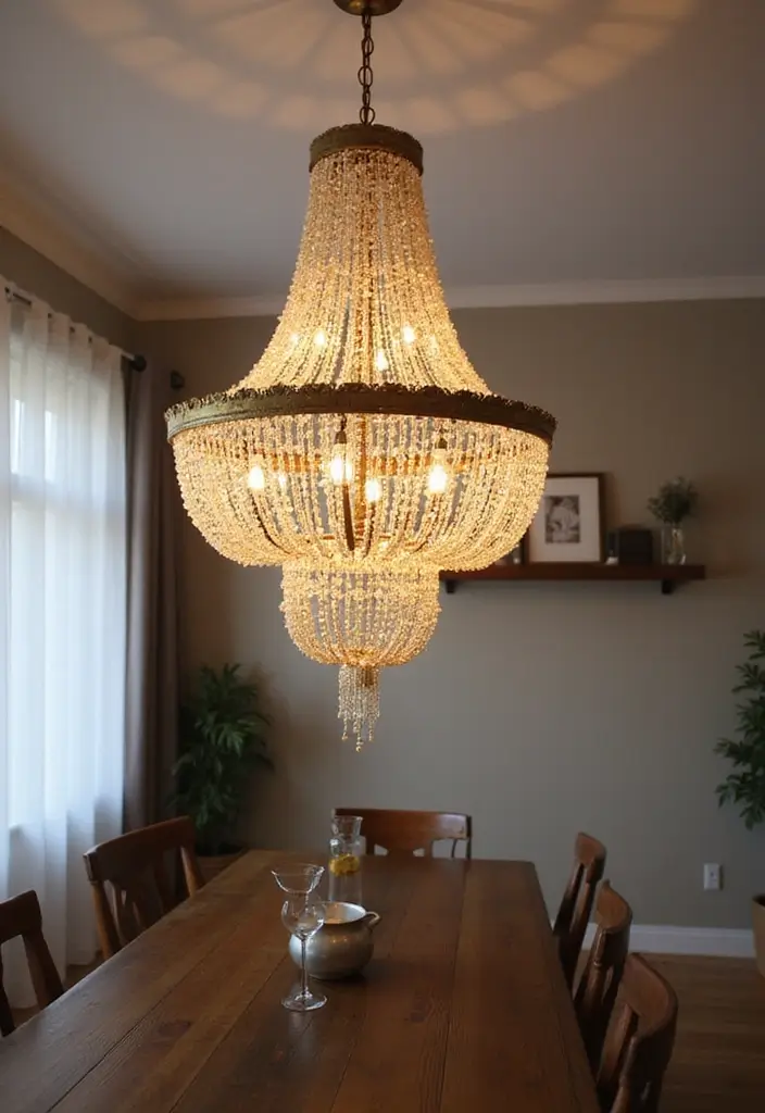 27 DIY Home Decor Projects: Creative Ideas for Stylish Homes - 19. DIY Beaded Chandeliers