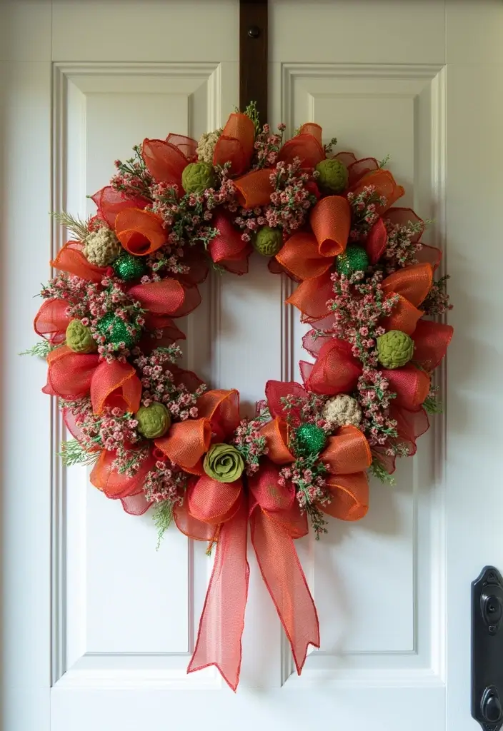 27 DIY Home Decor Projects: Creative Ideas for Stylish Homes - 22. DIY Ribbon Wreath