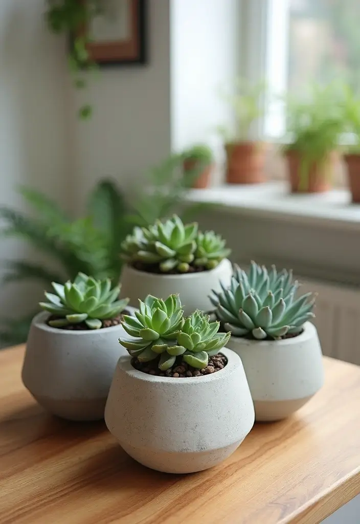 27 DIY Home Decor Projects: Creative Ideas for Stylish Homes - 4. DIY Concrete Planters