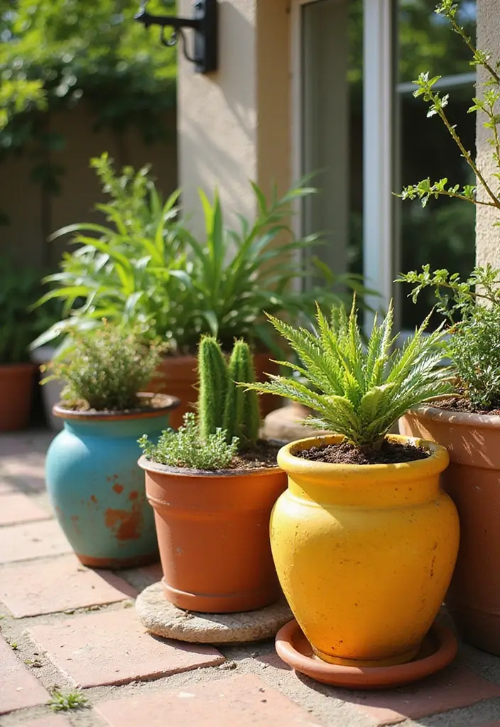 27 DIY Home Decor Projects: Creative Ideas for Stylish Homes - 7. Painted Terracotta Pots