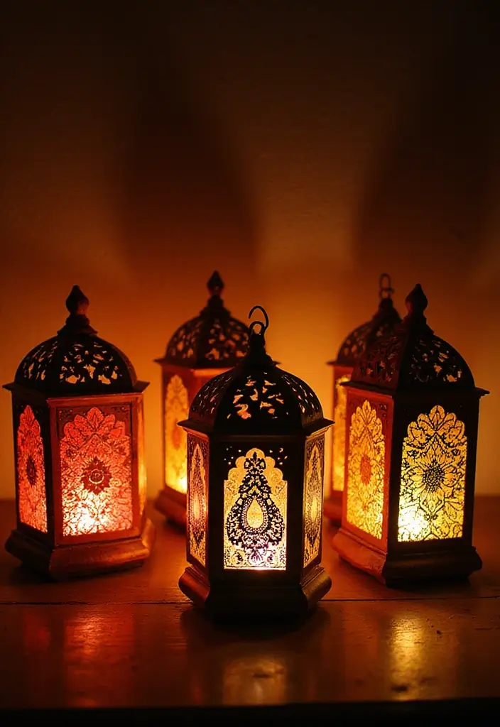 27 DIY Mehendi Decor Ideas at Home for Festive Celebrations - 2. Eco-friendly Mehendi Lanterns
