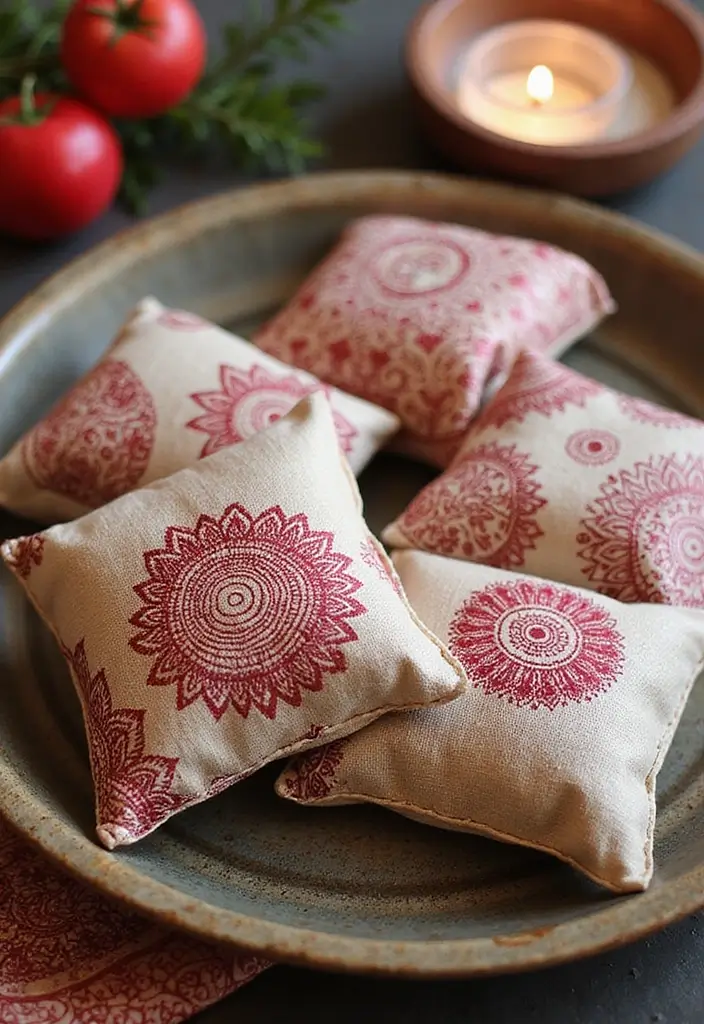 27 DIY Mehendi Decor Ideas at Home for Festive Celebrations - 25. Mehendi Inspired Scented Sachets