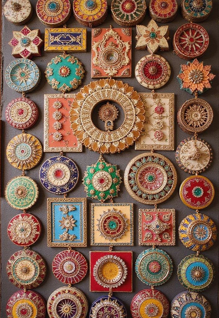 27 DIY Mehendi Decor Ideas at Home for Festive Celebrations - 3. Mehendi Wall Hangings