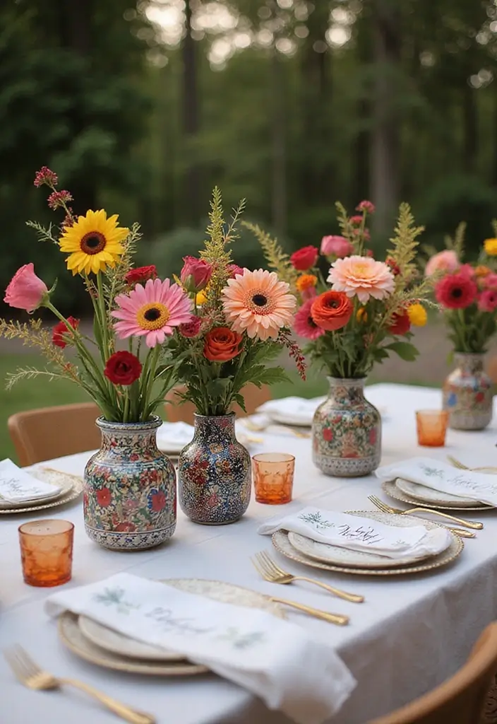 27 DIY Mehendi Decor Ideas at Home for Festive Celebrations - 4. Mehendi Inspired Centerpieces