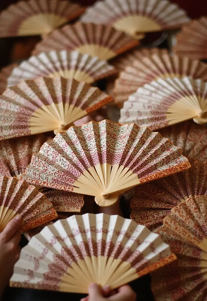 27 DIY Mehendi Decor Ideas at Home for Festive Celebrations - 9. Mehendi Decorated Hand Fans