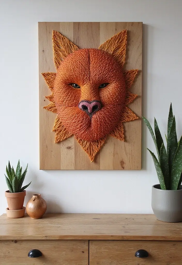 27 DIY Room Decor Ideas Crafts Wall Art That Elevate Your Space - 26. DIY String Art Wall Decor