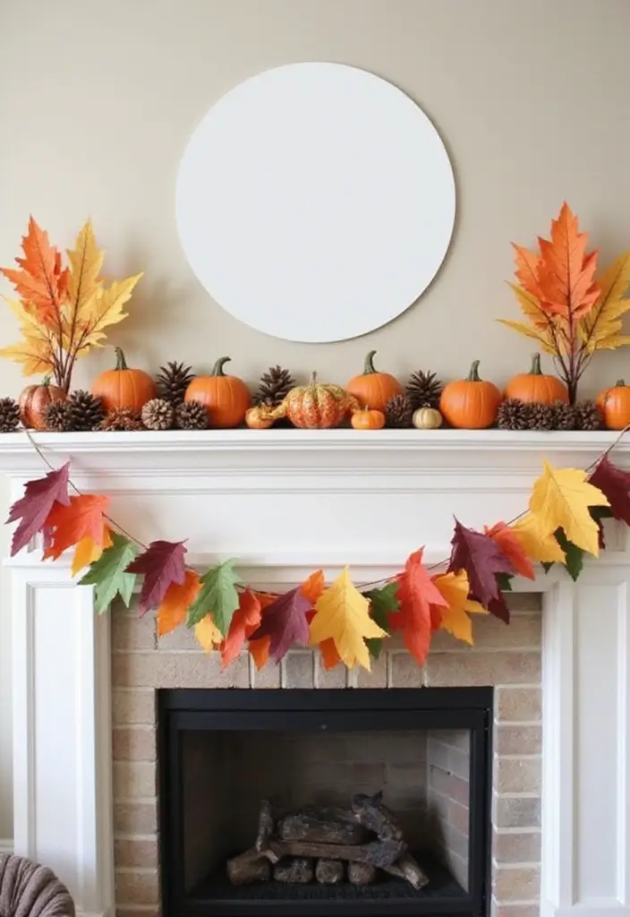 27 Dollar Tree Fall Decor DIY Craft Ideas on a Budget - 7. Fall-Themed Garland