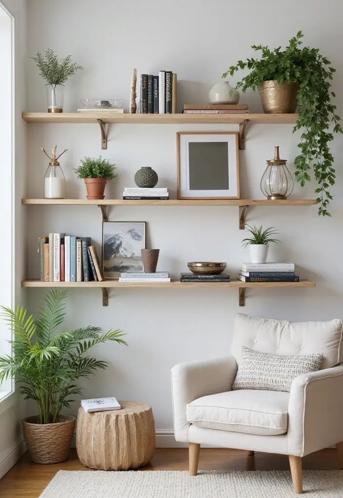 27 Dollar Tree Home Decor Ideas DIY Projects for Every Room - 3. DIY Floating Shelves