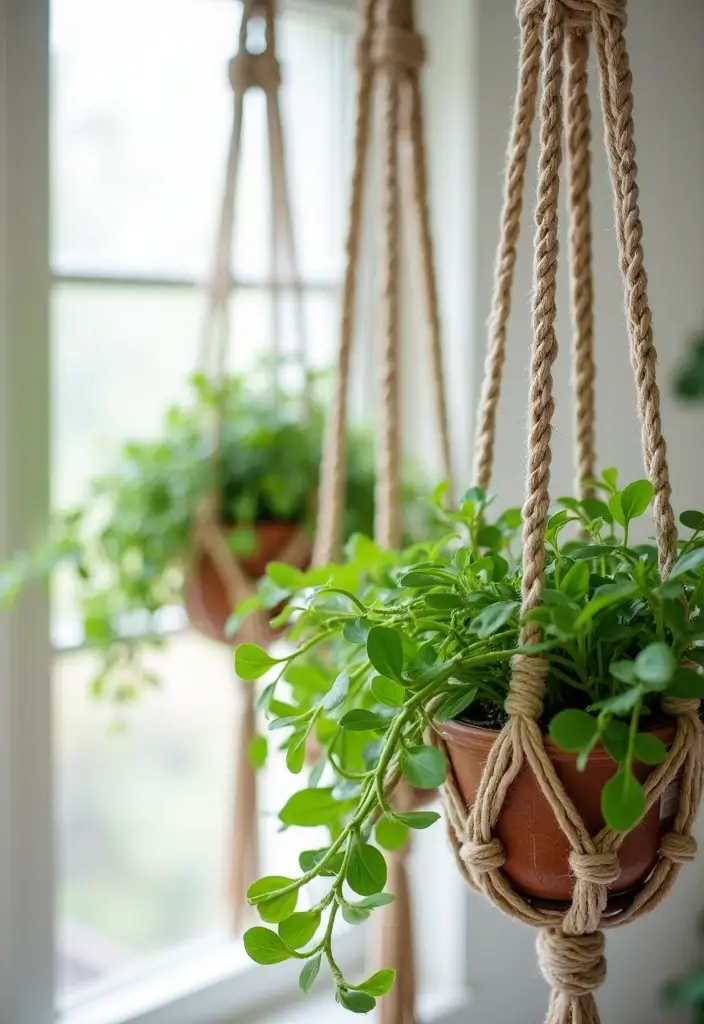 27 Easy DIY Crafts for Home Decor Anyone Can Try - 16. DIY Macrame Plant Hangers