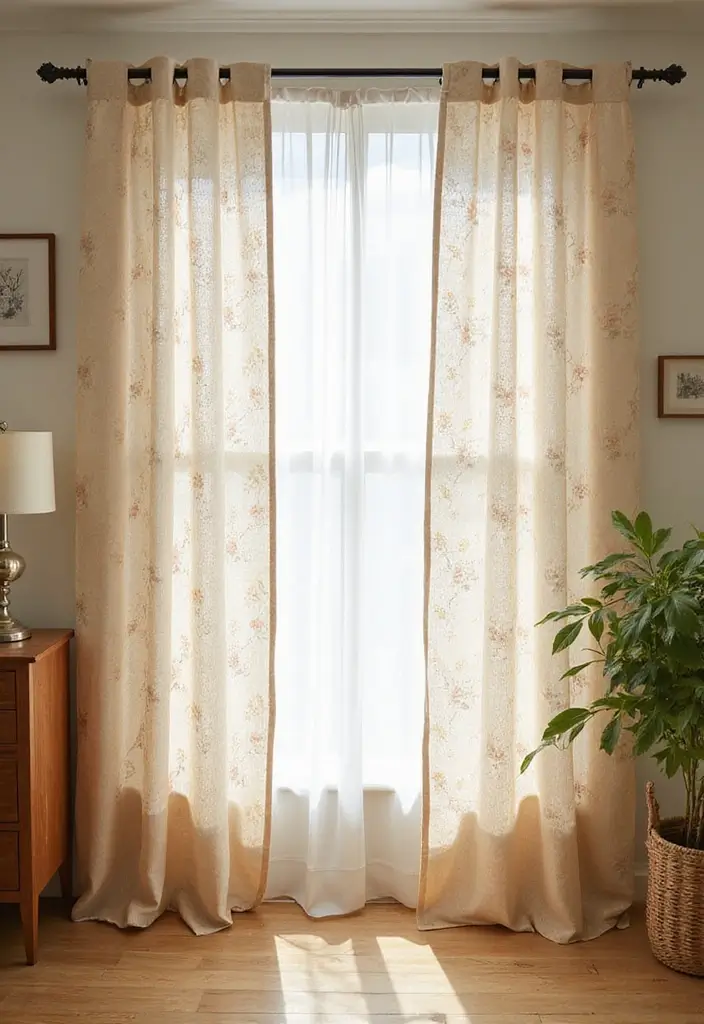 27 Easy DIY Crafts for Home Decor Anyone Can Try - 20. Upcycled Bed Sheet Curtains