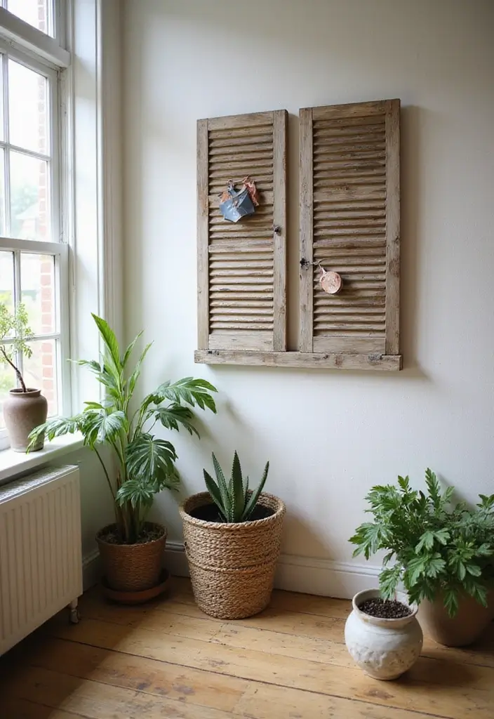 27 Easy DIY Crafts for Home Decor Anyone Can Try - 27. DIY Shutter Decor