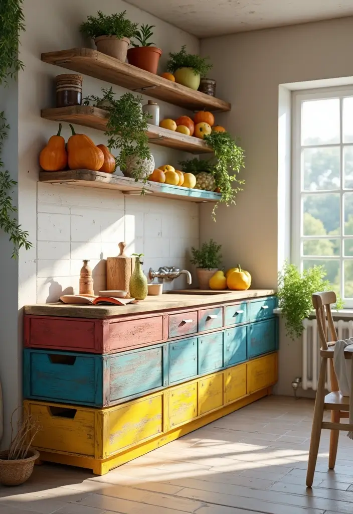 27 Easy DIY Crafts for Home Decor Anyone Can Try - 3. Painted Wooden Crates