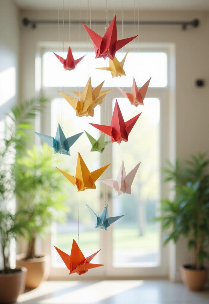 27 Paper Crafts Room Decor Easy DIY for Affordable Style - 2. Origami Hanging Decorations