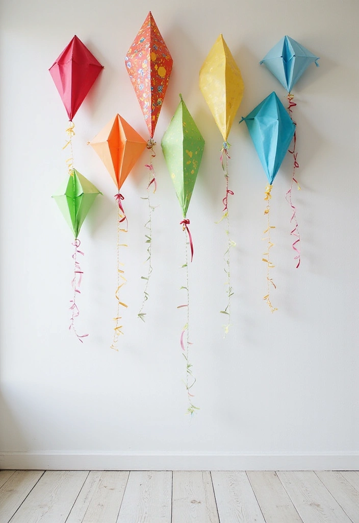 27 Paper Crafts Room Decor Easy DIY for Affordable Style - 22. Paper Kite Wall Decor