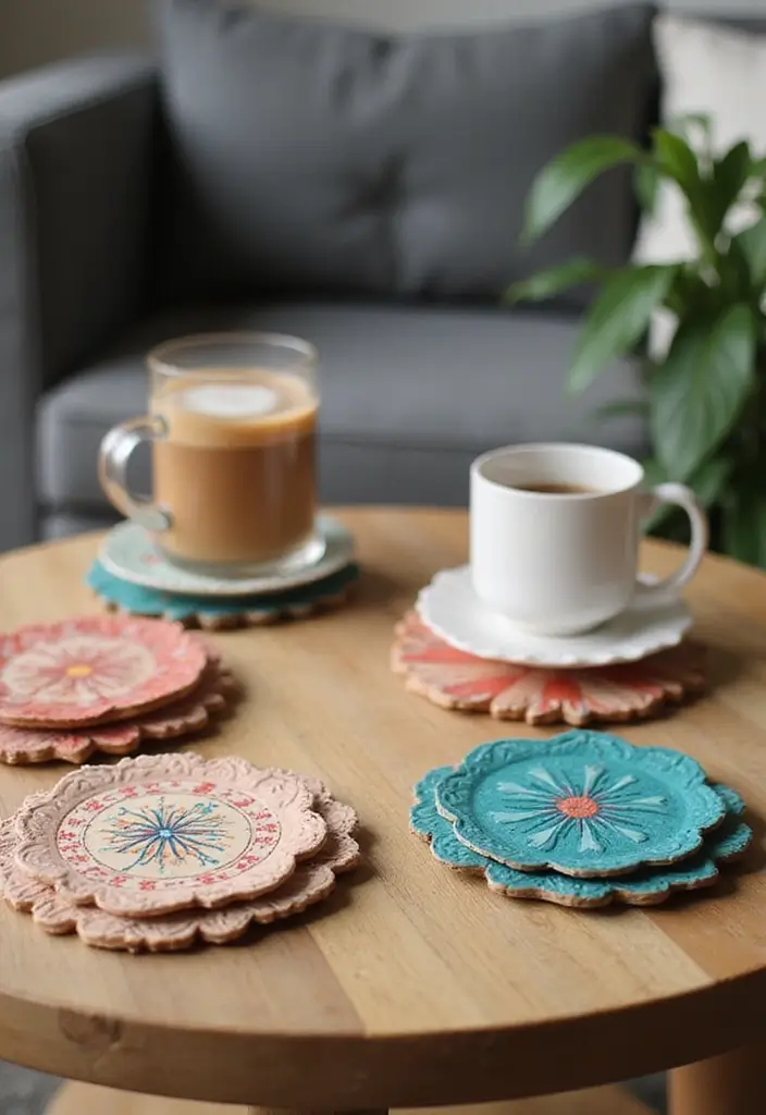 27 Paper Crafts Room Decor Easy DIY for Affordable Style - 23. Paper Coasters