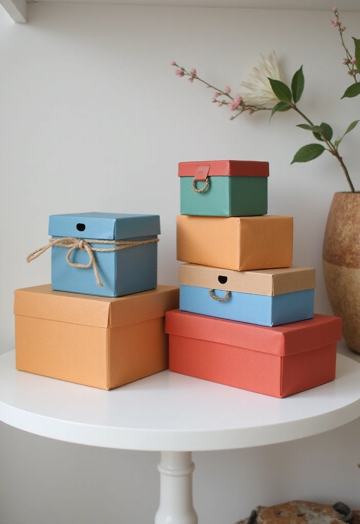27 Paper Crafts Room Decor Easy DIY for Affordable Style - 9. Paper Box Storage