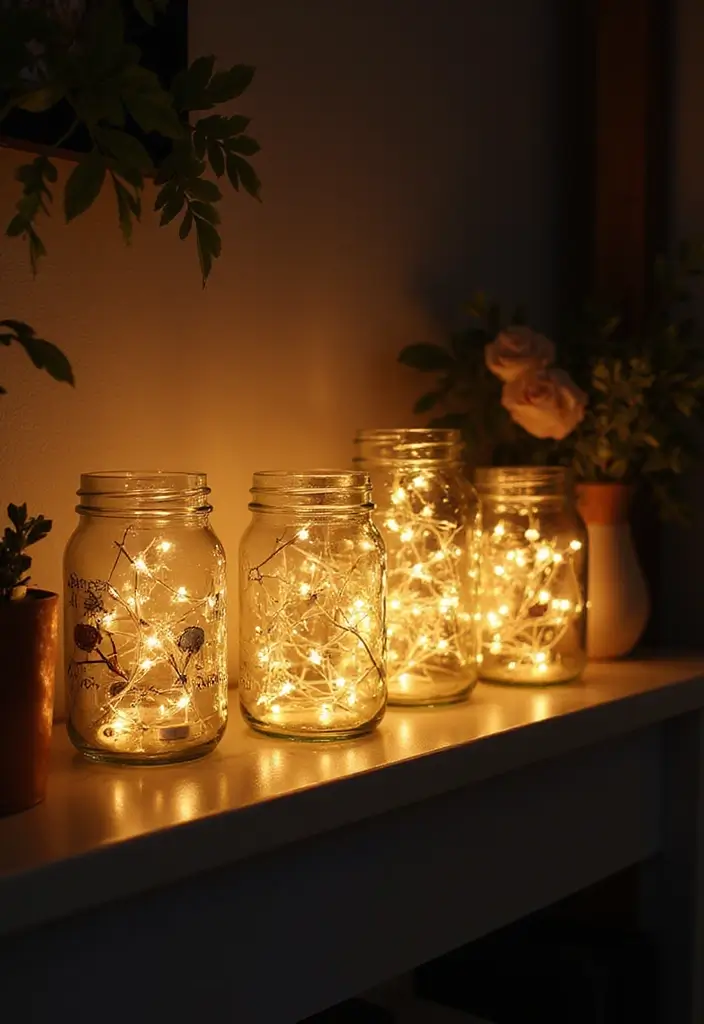 27 Room Decor Ideas DIY for Teens That Transform Their Space - 14. DIY Fairy Light Jars