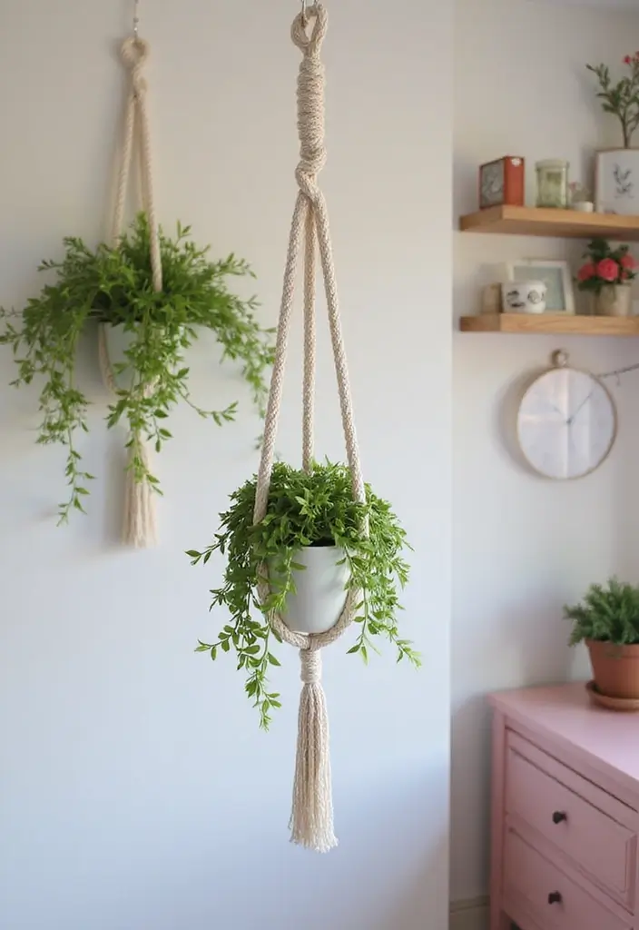 27 Room Decor Ideas DIY for Teens That Transform Their Space - 2. DIY Macrame Plant Hanger