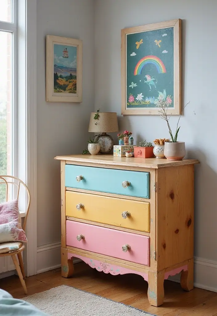 27 Room Decor Ideas DIY for Teens That Transform Their Space - 5. Painted Furniture