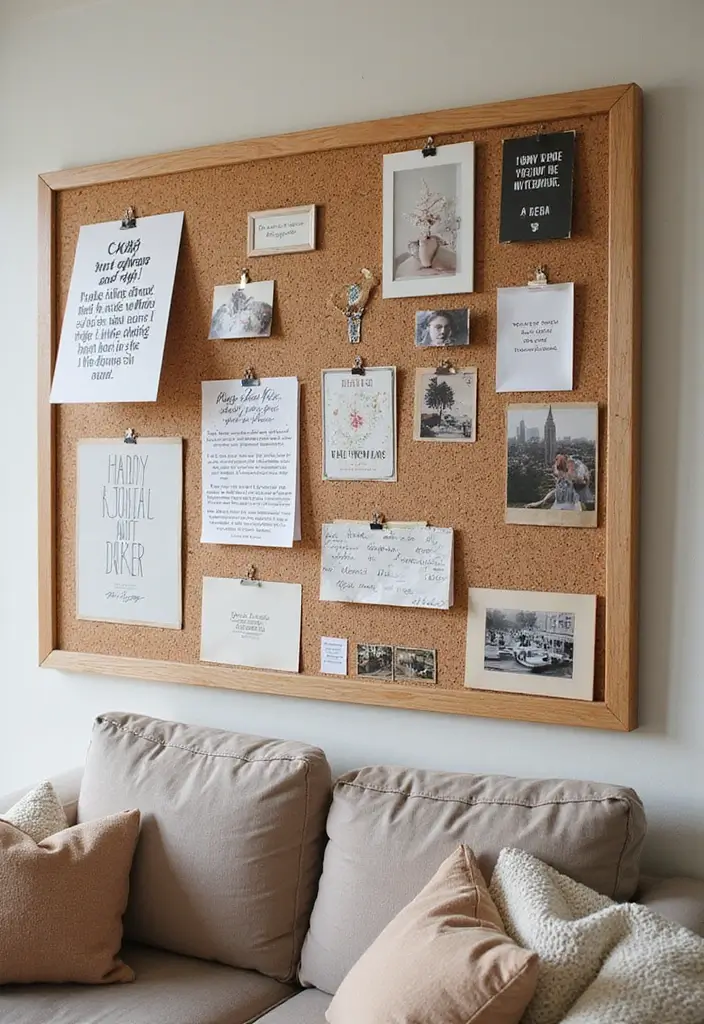 27 Room Decor Ideas DIY for Teens That Transform Their Space - 7. DIY Cork Board Vision Board
