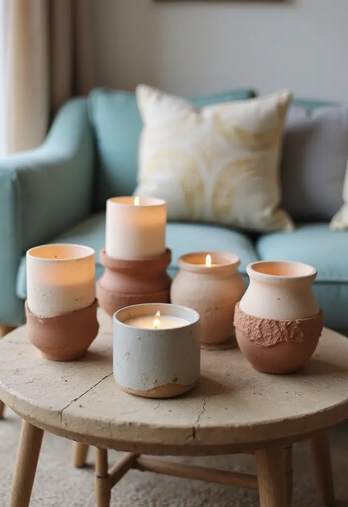 27 Room Decor Ideas DIY for Teens That Transform Their Space - 8. Eco-Friendly Candle Holders