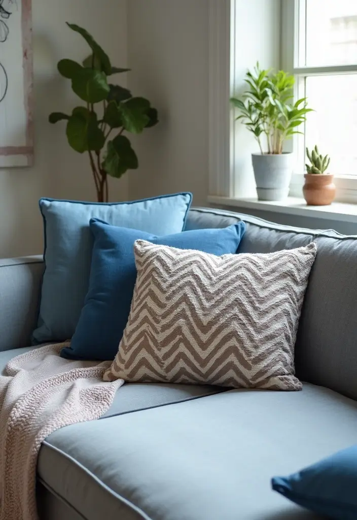 27 Room Decor Ideas DIY for Teens That Transform Their Space - 9. Upcycled Denim Cushion Covers