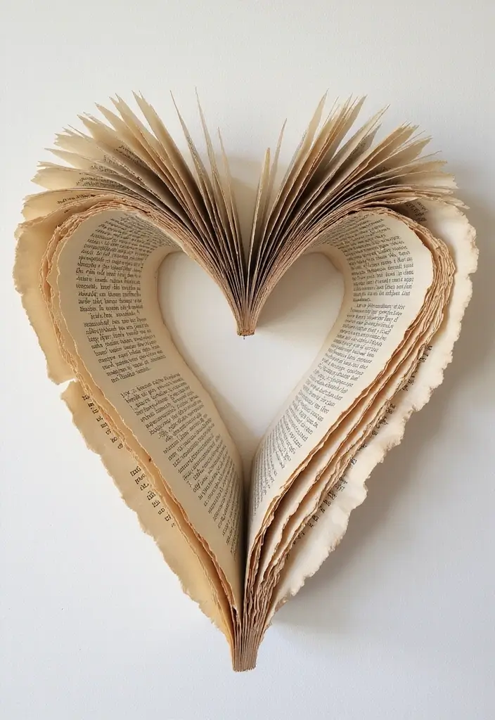 27 Simple Room Decor Ideas Easy DIY You’ll Love - 10. DIY Wall Art from Old Books