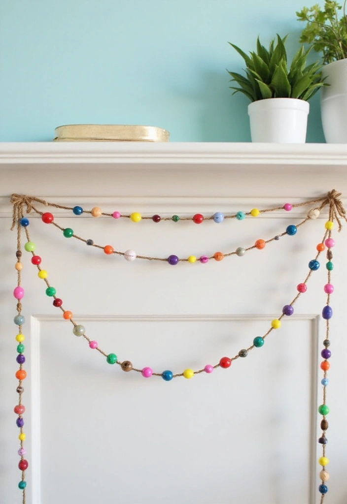27 Simple Room Decor Ideas Easy DIY You’ll Love - 17. DIY Bead Garland