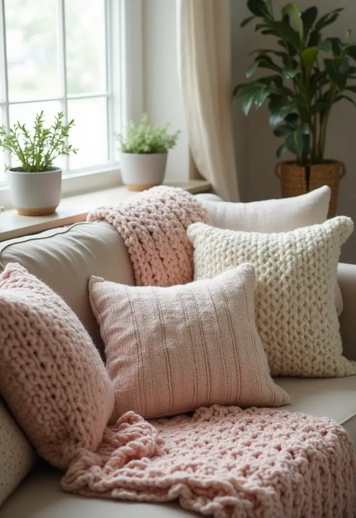 27 Simple Room Decor Ideas Easy DIY You’ll Love - 25. DIY Knitted or Crocheted Items