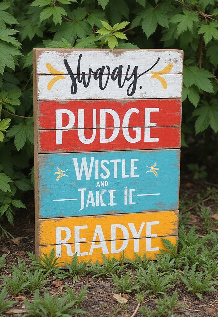 27 St Patrick’s Day Home Decor DIY Ideas Full of Green Charm - 25. Painted Pallet Signs