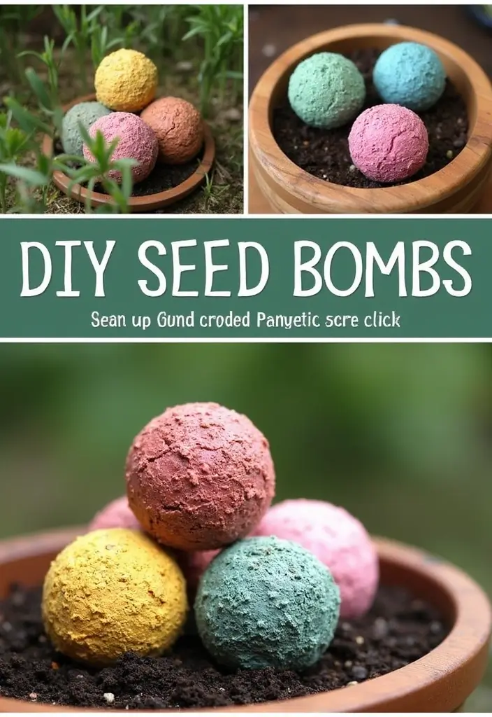 27 St Patrick’s Day Home Decor DIY Ideas Full of Green Charm - 27. DIY Seed Bombs