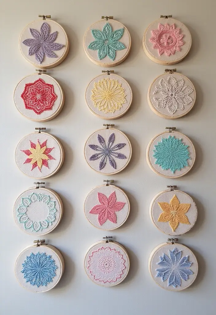 28 Easy DIY Room Decor Wall Art Craft Ideas for Every Style - 13. DIY Embroidery Hoop Art