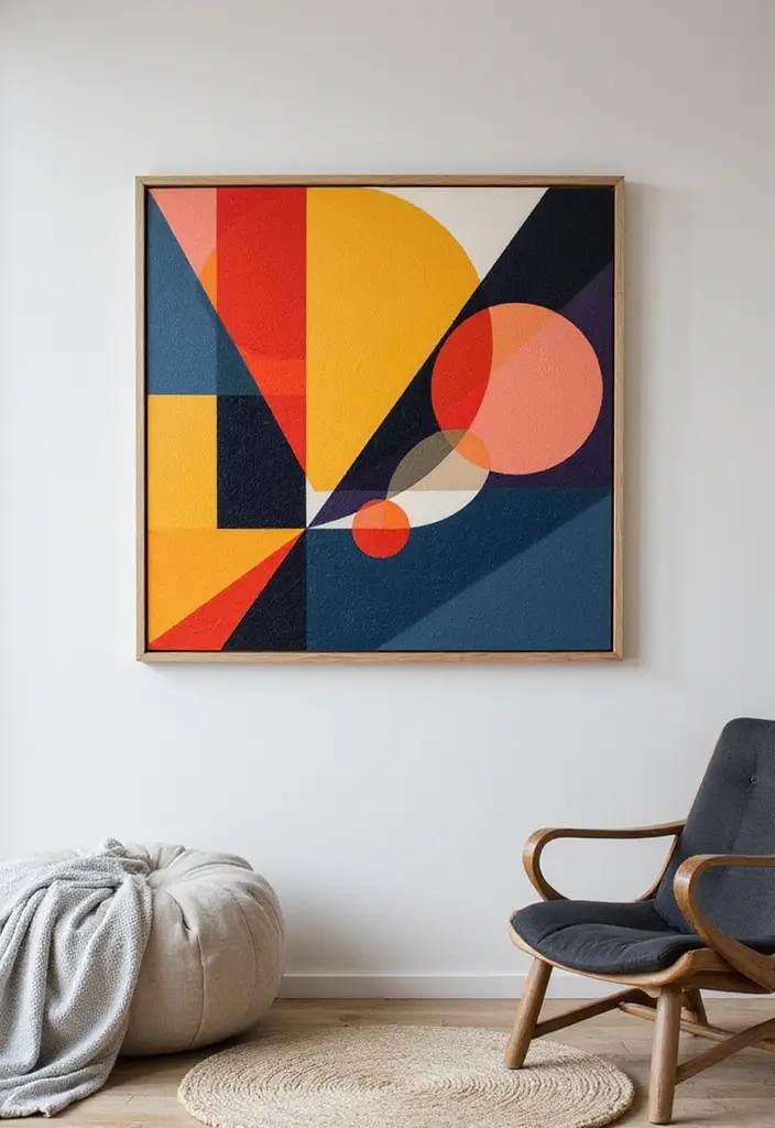 28 Easy DIY Room Decor Wall Art Craft Ideas for Every Style - 16. DIY Geometric Wall Art