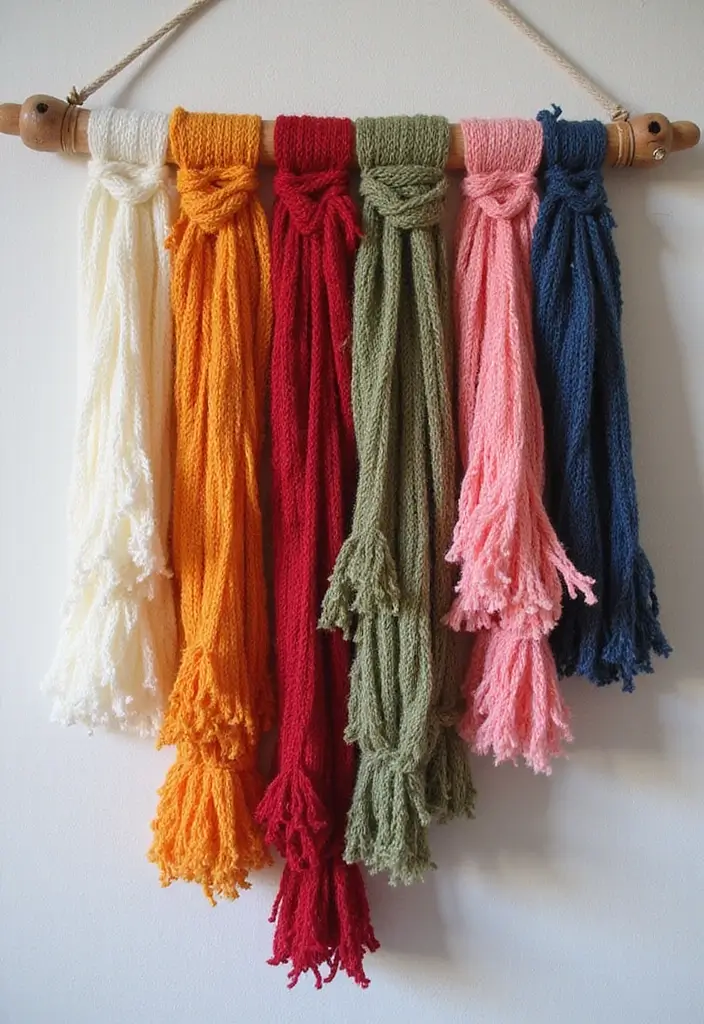 28 Easy DIY Room Decor Wall Art Craft Ideas for Every Style - 17. DIY Yarn Wall Hanging