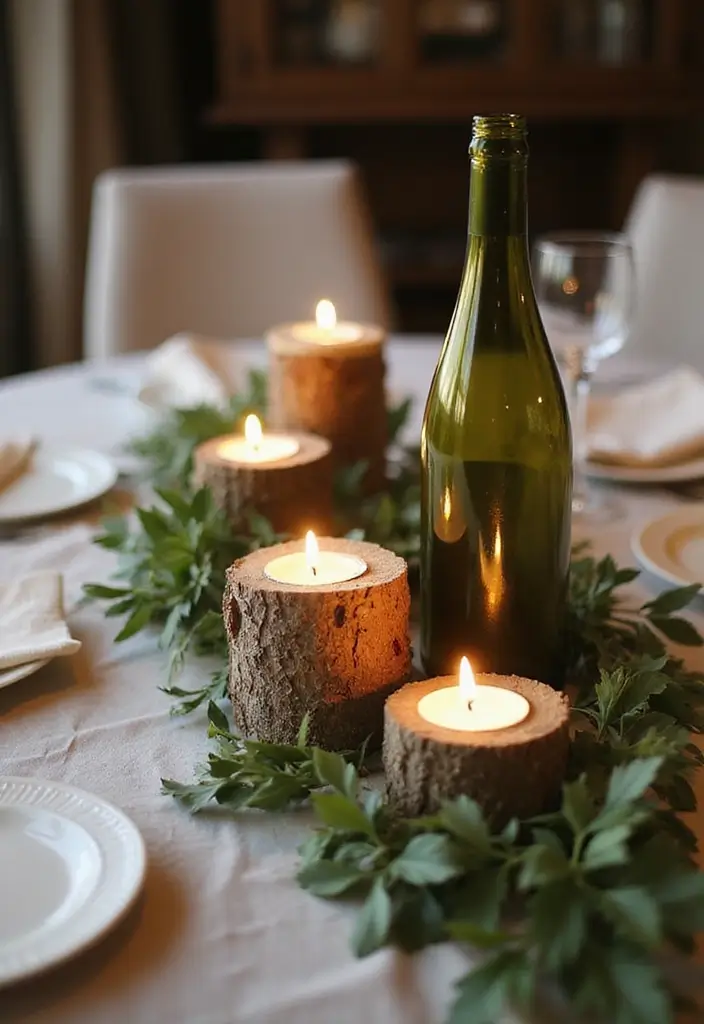 30 Cheap DIY Home Decor Easy Creative Ways to Refresh Your Space - 11. Rustic Candle Holders