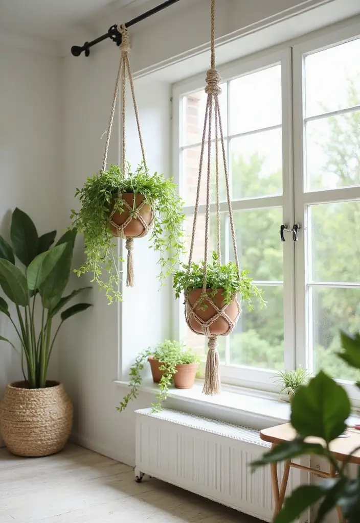 30 Cheap DIY Home Decor Easy Creative Ways to Refresh Your Space - 15. DIY Macrame Plant Hangers