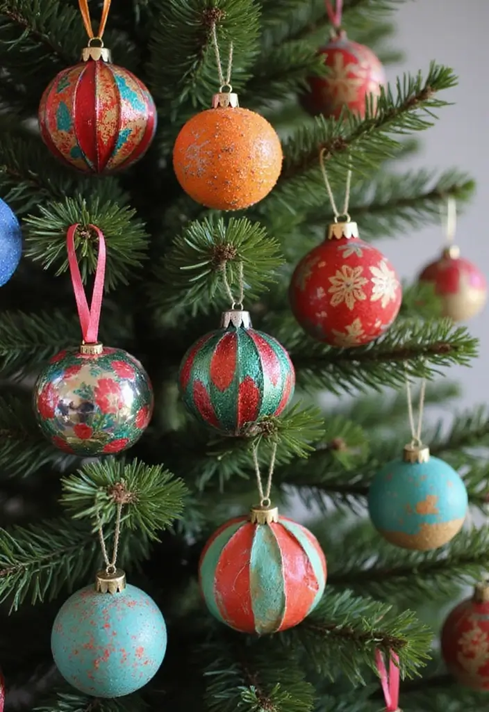 30 Christmas Party Decor Ideas Easy DIY for Magical Gatherings - 3. DIY Christmas Ornaments from Recycled Paper