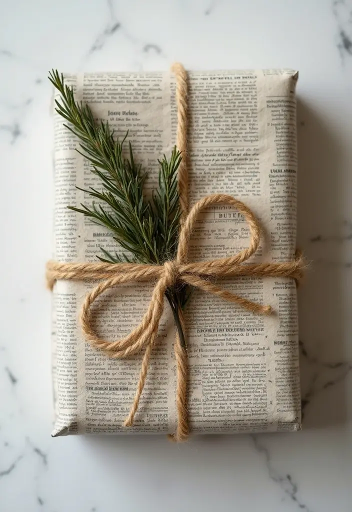 30 Christmas Party Decor Ideas Easy DIY for Magical Gatherings - 9. Eco-Friendly Wrapping Paper
