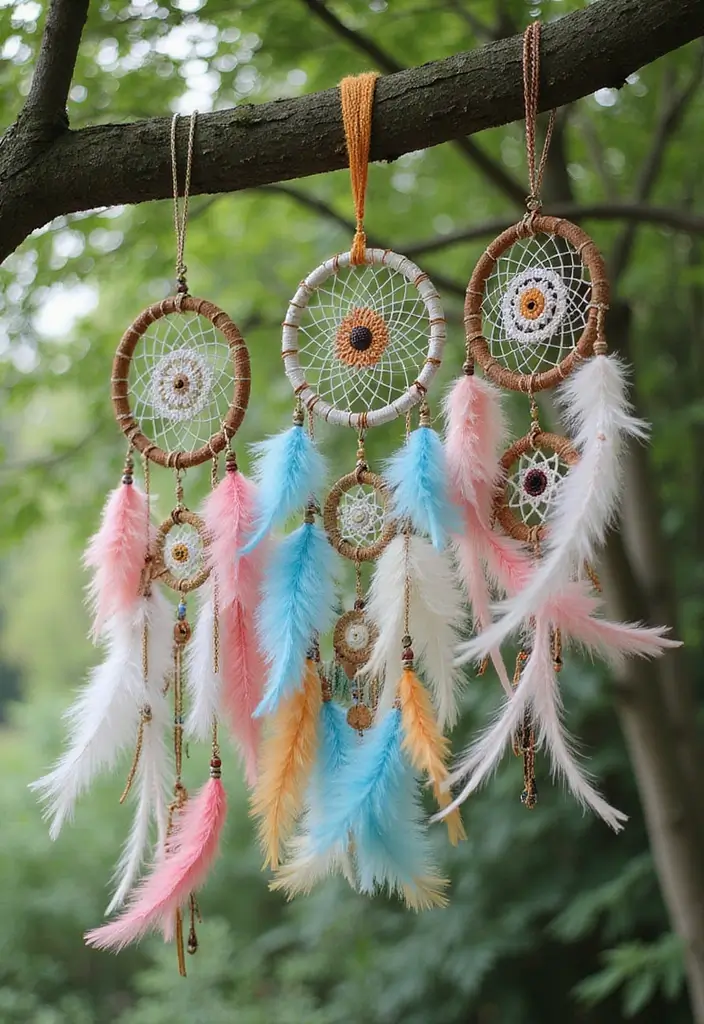 30 DIY Arts and Crafts for Adults: Home Decor Fun Projects to Brighten Your Space - 15. DIY Dreamcatchers