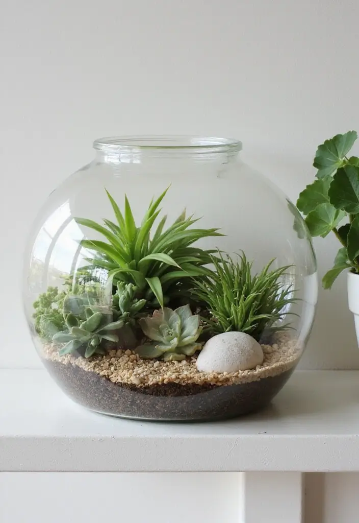 30 DIY Arts and Crafts for Adults: Home Decor Fun Projects to Brighten Your Space - 28. DIY Terrarium