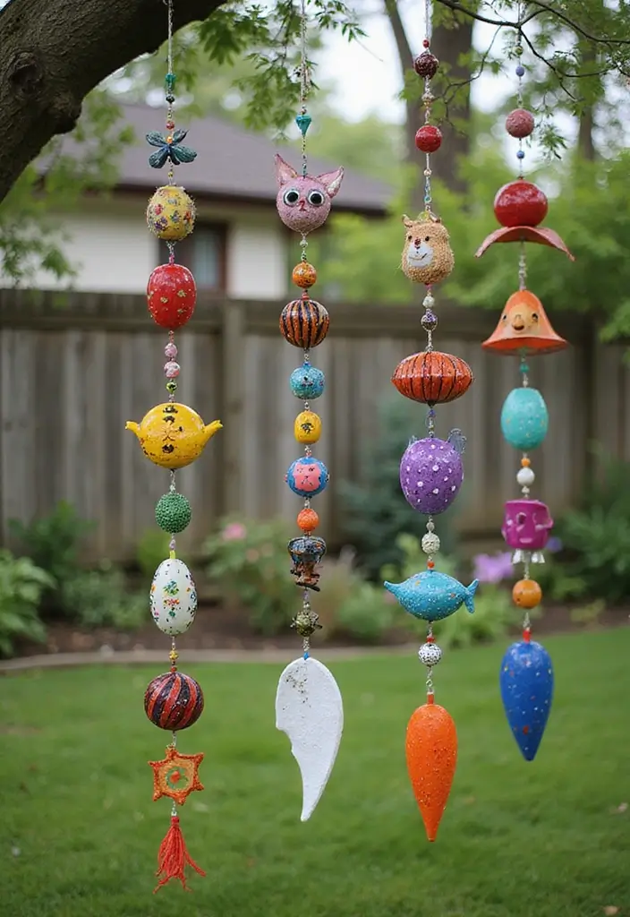 30 DIY Arts and Crafts for Adults: Home Decor Fun Projects to Brighten Your Space - 30. DIY Whimsical Wind Chimes