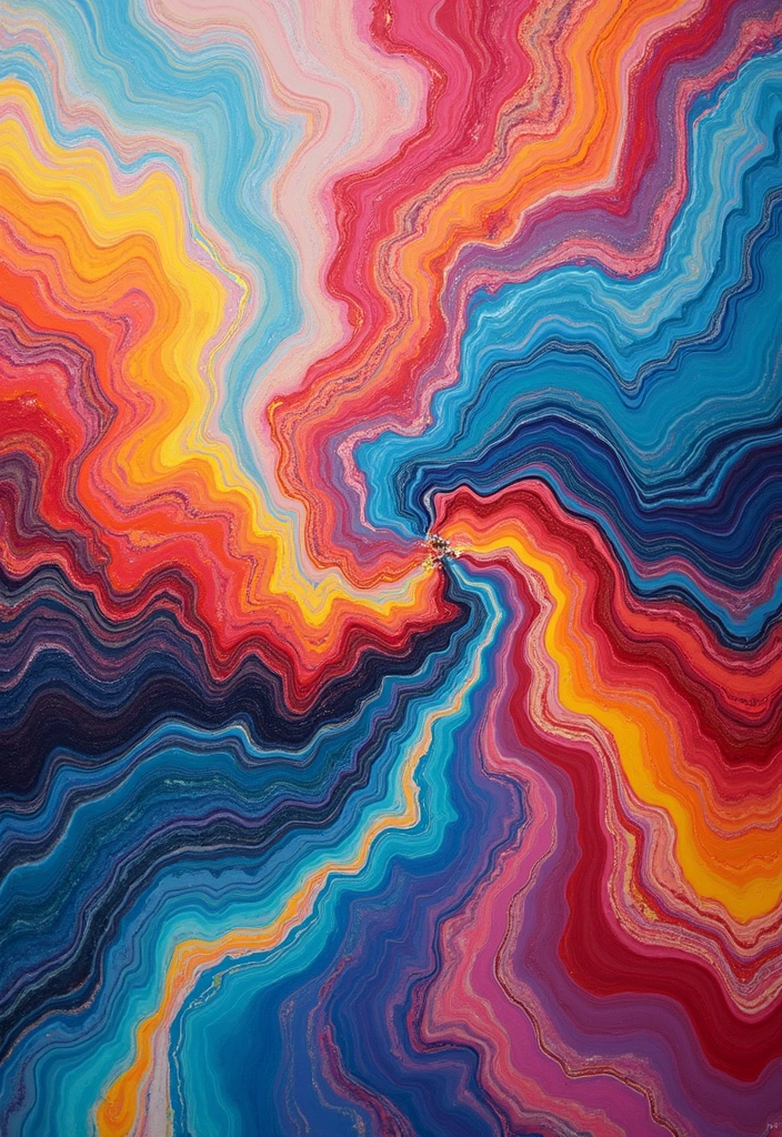 30 DIY Canvas Art Easy Wall Decor You Can Paint at Home - 22. Marbled Acrylic Art