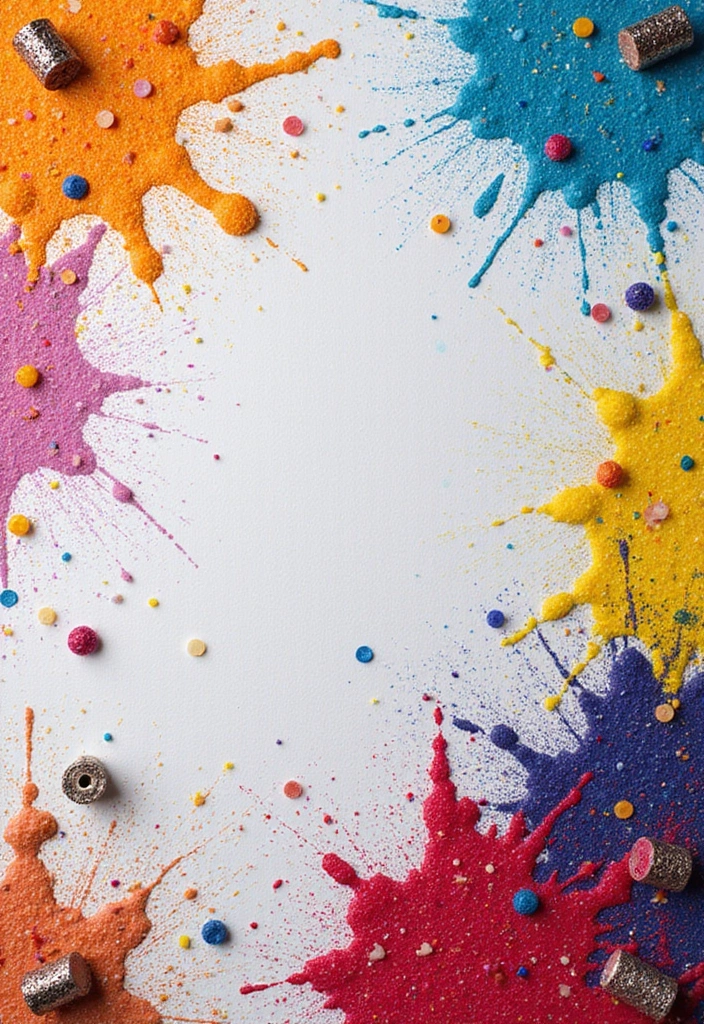 30 DIY Canvas Art Easy Wall Decor You Can Paint at Home - 29. Splat Painting with a Twist