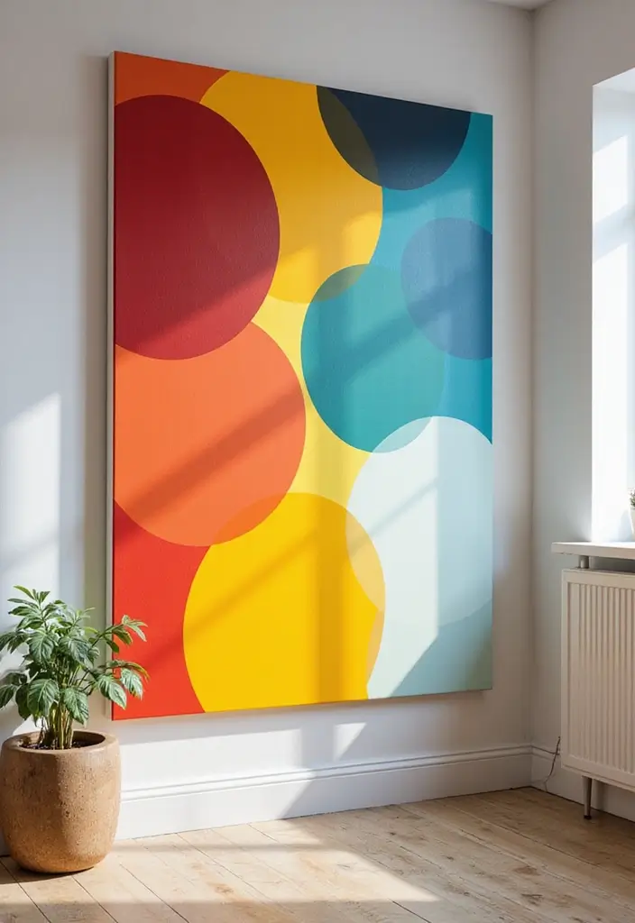 30 DIY Canvas Art Easy Wall Decor You Can Paint at Home - 5. Bold Color Blocks