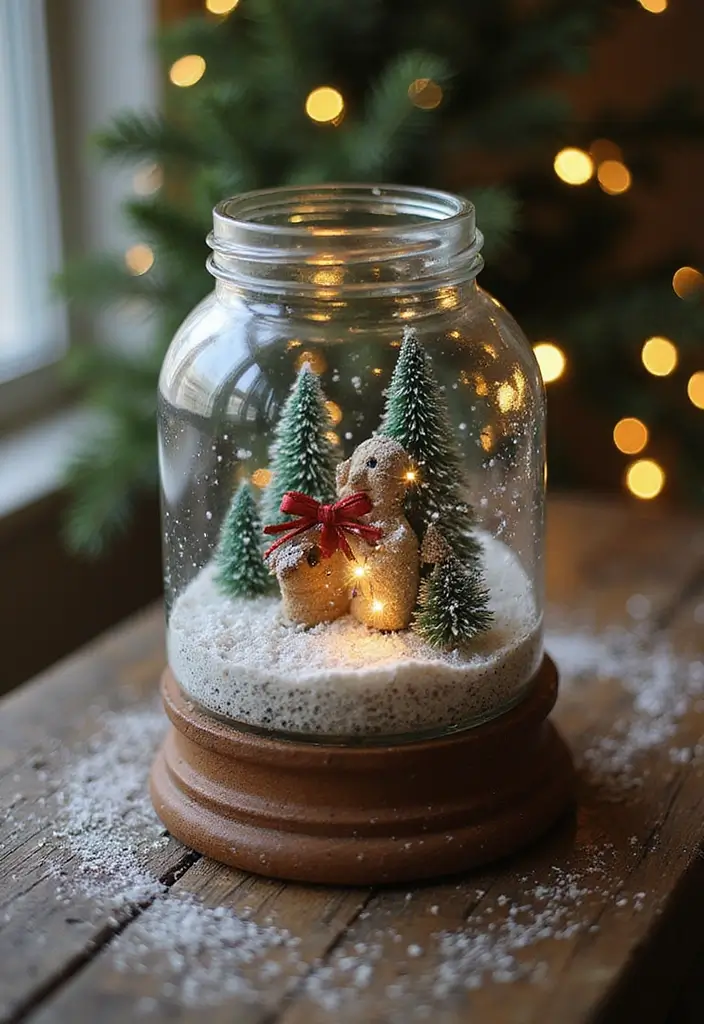 30 DIY Christmas Decorations for Home Decor Full of Holiday Spirit - 16. DIY Snow Globes