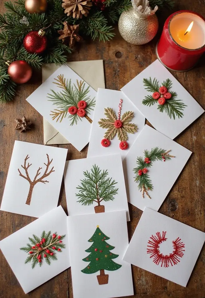 30 DIY Christmas Decorations for Home Decor Full of Holiday Spirit - 21. Homemade Holiday Cards