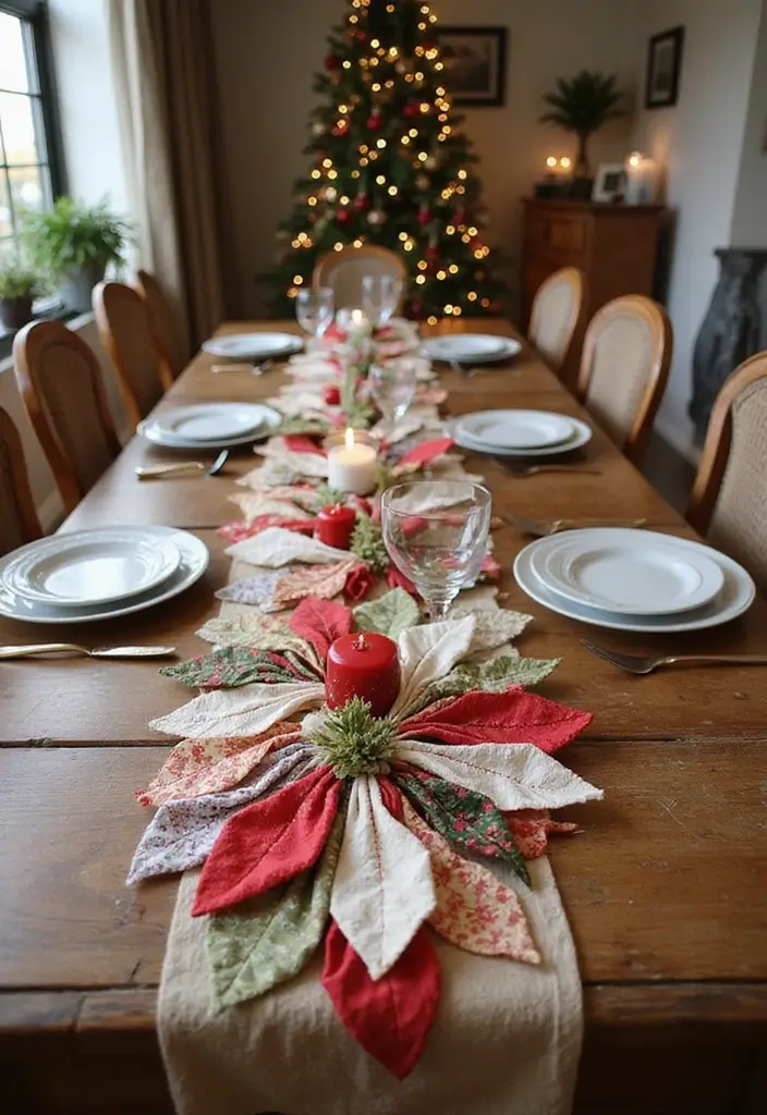 30 DIY Christmas Decorations for Home Decor Full of Holiday Spirit - 28. DIY Holiday Table Runner