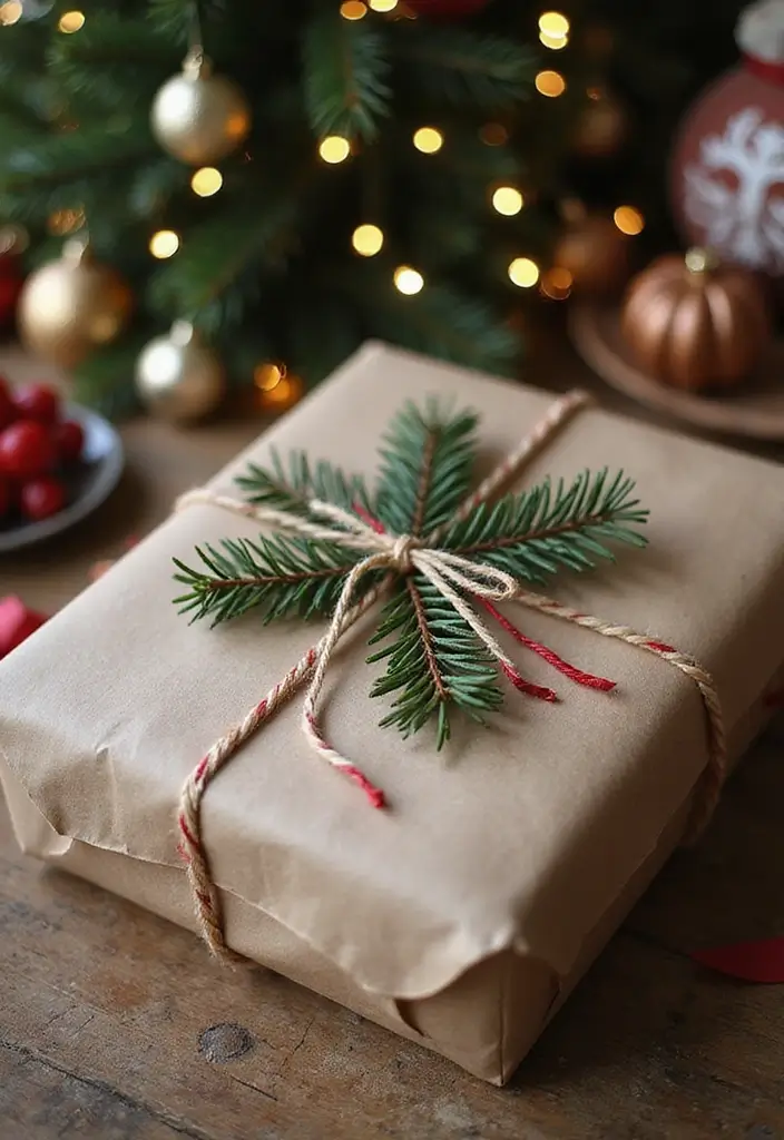 30 DIY Christmas Decorations for Home Decor Full of Holiday Spirit - 5. Eco-Friendly Gift Wrap